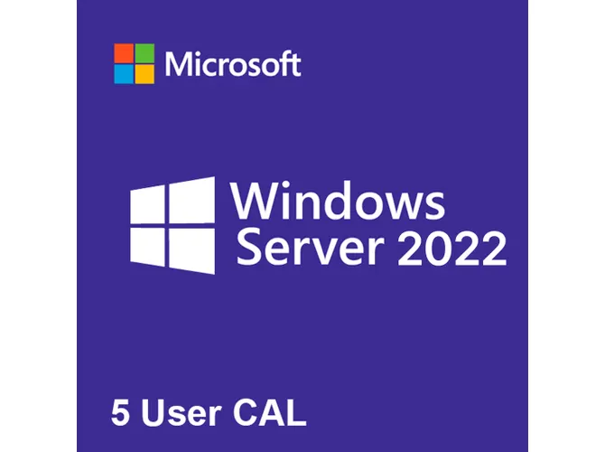 Licença Windows Server CAL User 2022 COEM Brasil (Pacote com 5 Usuários) - R18-06461